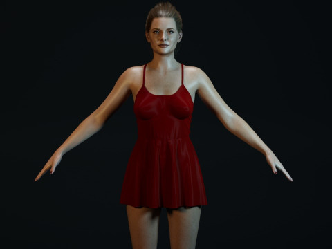 Rebecca Ferguson 3Dモデル