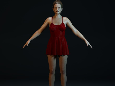 Rebecca Ferguson 3Dモデル