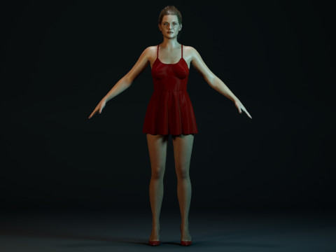 Rebecca Ferguson 3Dモデル
