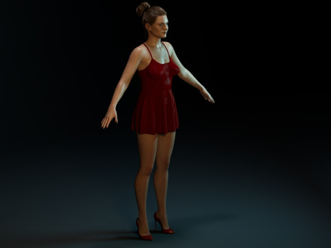 Rebecca Ferguson 3Dモデル