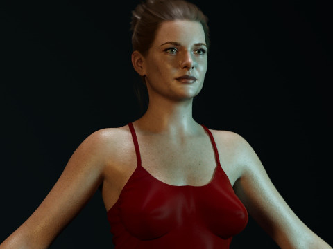Rebecca Ferguson 3Dモデル