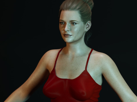 Rebecca Ferguson 3Dモデル