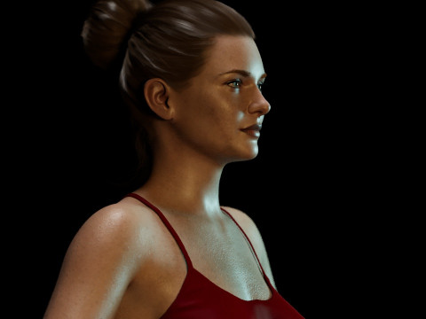 Rebecca Ferguson 3Dモデル