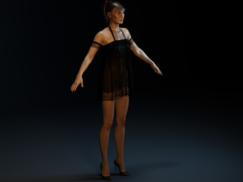 Bella Hadid 3D Model