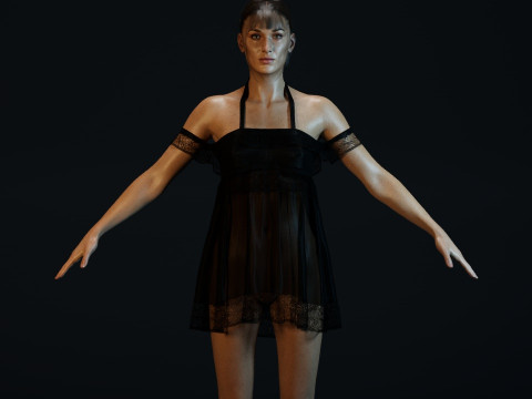 Bella Hadid 3D Model