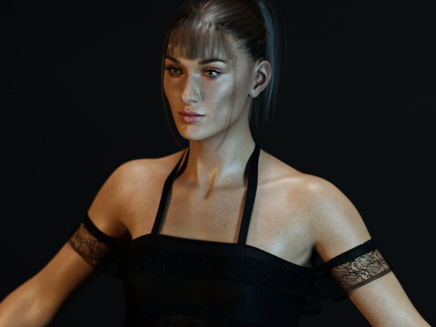 Bella Hadid 3D Model
