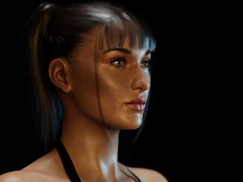 Bella Hadid 3D Model