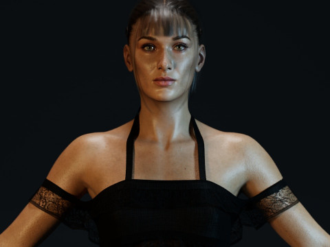 Bella Hadid 3D Model
