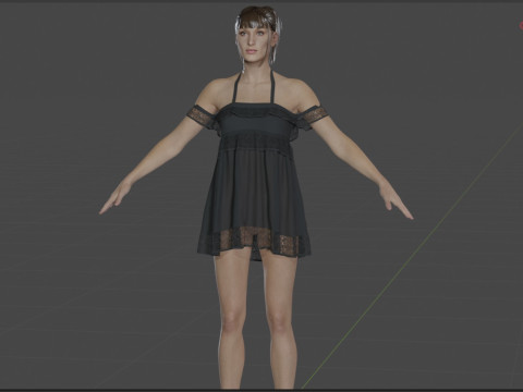 Bella Hadid 3D Model