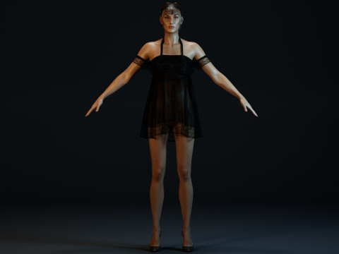 Bella Hadid 3D Model