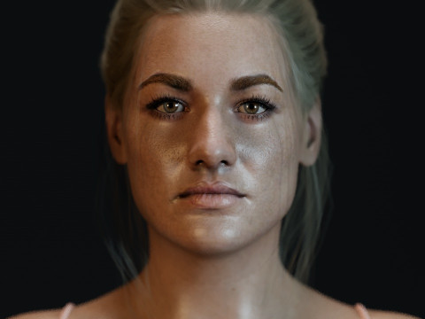 Yvonne Strahovski 3D Model