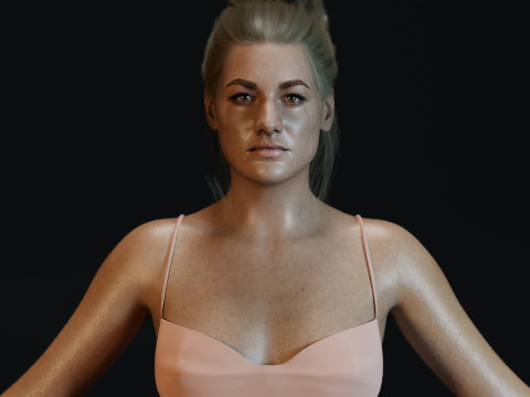 Yvonne Strahovski Modelo 3D
