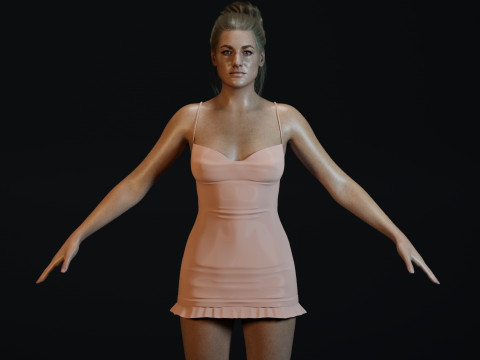 Yvonne Strahovski Modelo 3D