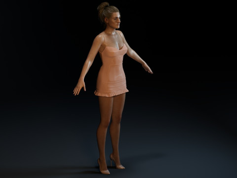 Yvonne Strahovski Modelo 3D