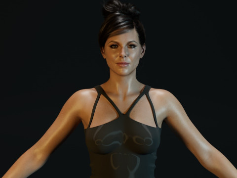 Kate Beckinsale 3D Model