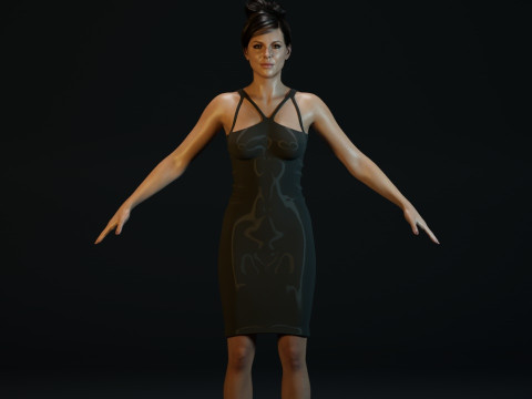 Kate Beckinsale 3D Model