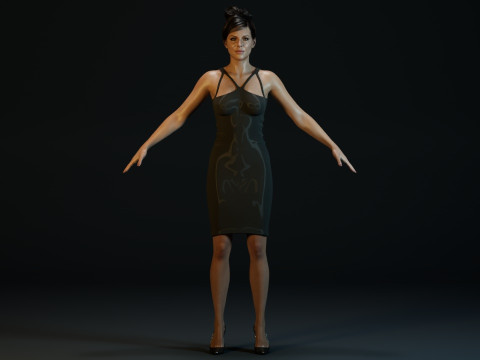 Kate Beckinsale 3D Model