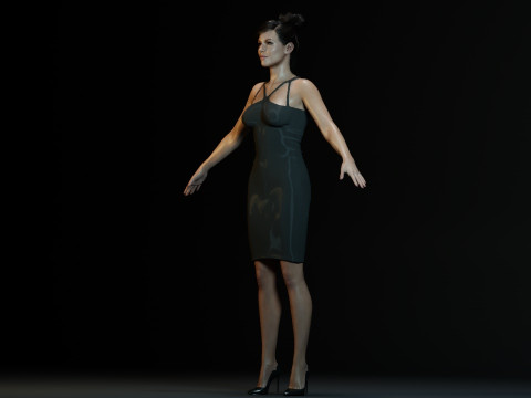 Kate Beckinsale 3D Model