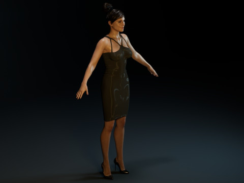 Kate Beckinsale 3D Model