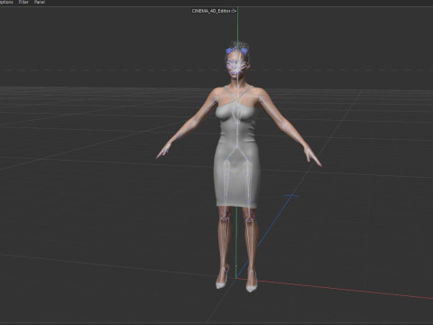 Kate Beckinsale 3D Model