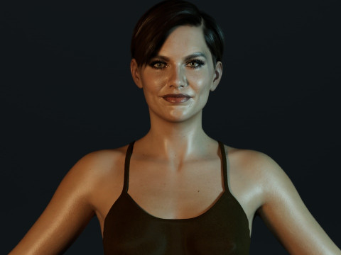 Lauren Cohan 3D Model