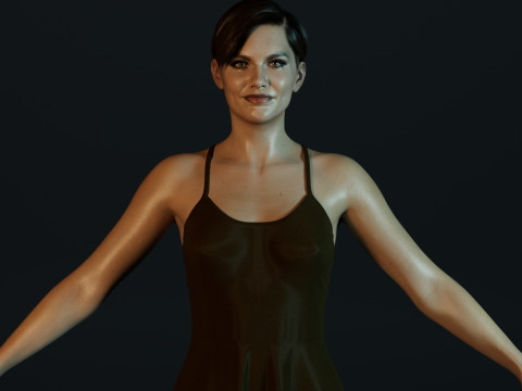Lauren Cohan 3D Model