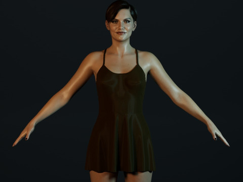 Lauren Cohan 3D Model
