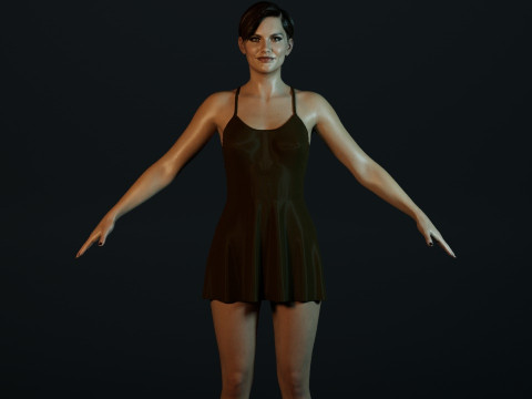 Lauren Cohan 3D Model