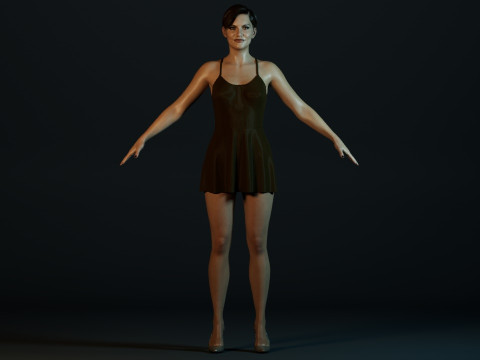 Lauren Cohan 3D Model