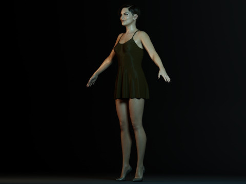 Lauren Cohan 3D Model