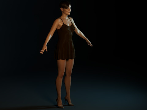 Lauren Cohan 3D Model