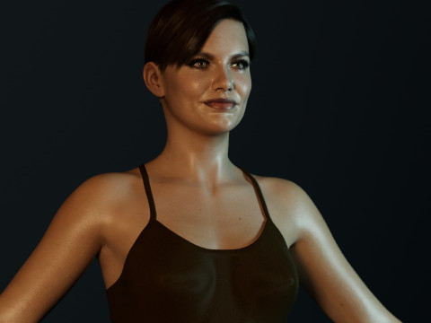 Lauren Cohan 3D Model