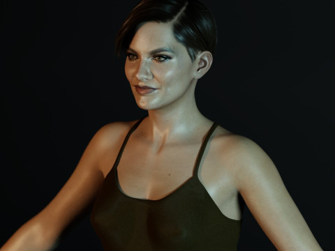 Lauren Cohan 3D Model