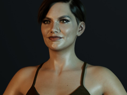 Lauren Cohan 3D Model