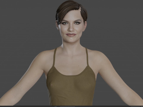 Lauren Cohan 3D Model