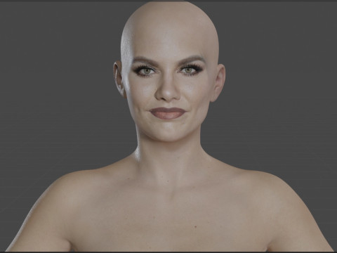 Lauren Cohan 3D Model
