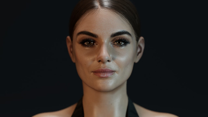 Mila Kunis 3D Модель .c4d .max .obj .3ds .fbx .stl .blend
