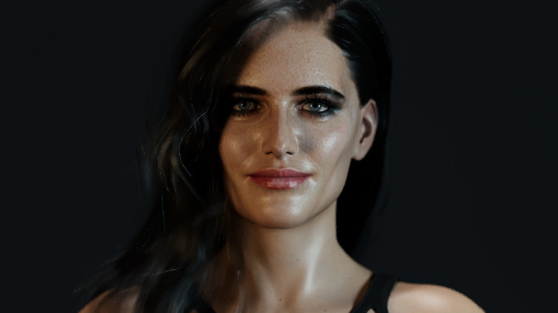 Eva Green Modelo 3D .c4d .max .obj .3ds .fbx .stl .blend
