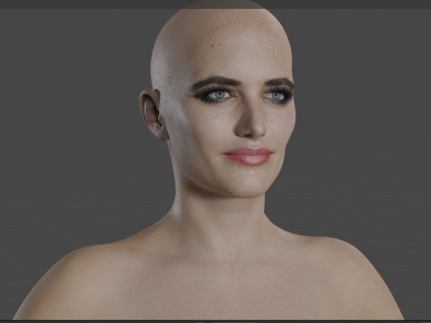 Eva Green Modelo 3D