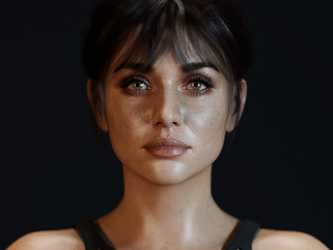 Ana de Armas Modelo 3D
