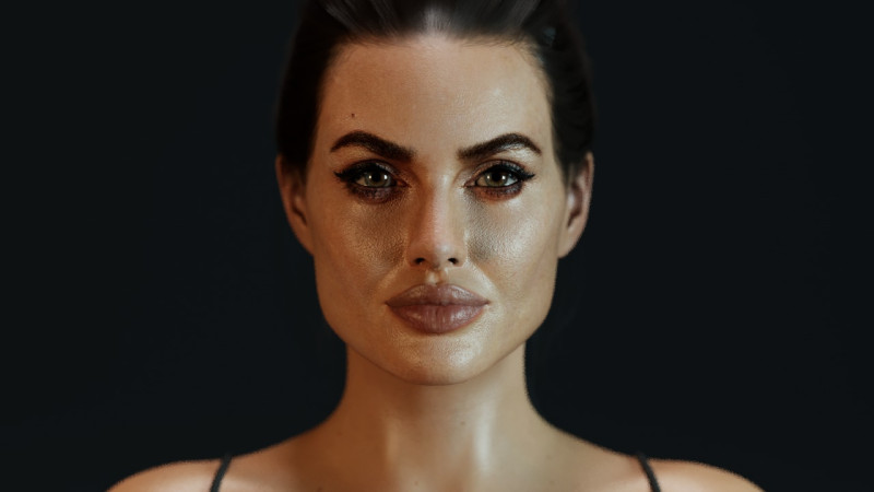 Angelina Jolie Modello 3D .c4d .max .obj .3ds .fbx .stl .blend