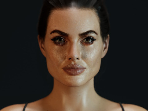 Angelina Jolie 3D Model