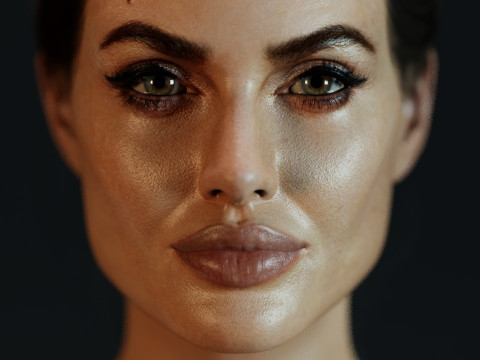 Angelina Jolie Modello 3D