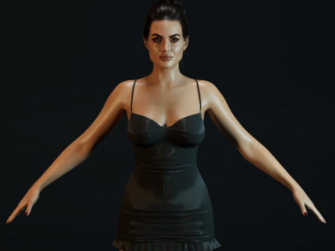 Angelina Jolie Modello 3D