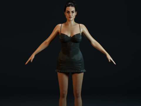 Angelina Jolie Modello 3D