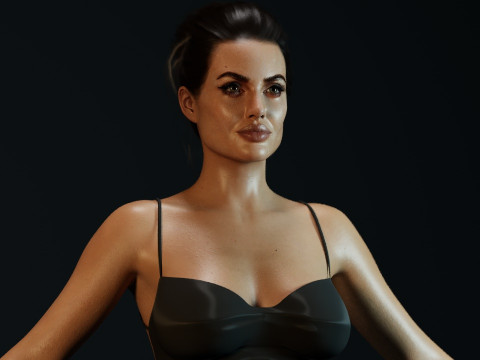 Angelina Jolie Modello 3D