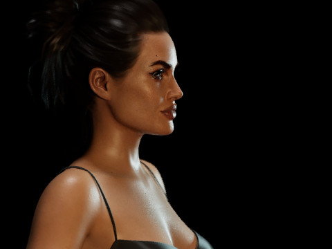 Angelina Jolie Modello 3D