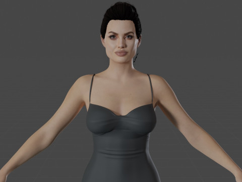 Angelina Jolie Modello 3D