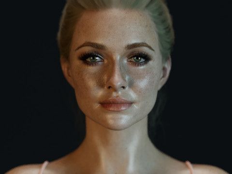 Hayden Panettiere 3Dモデル