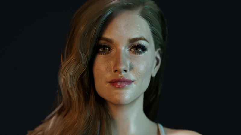 Katie Cassidy 3D Model .c4d .max .obj .3ds .fbx .stl .blend